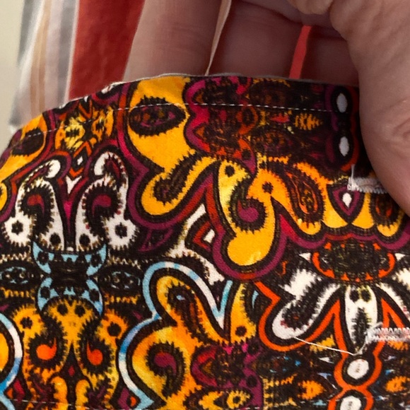 Robert Graham Mens White Shirt w Orange Gray Stripes / Contrasting Print / 2XL - Picture 13 of 16